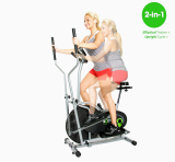 Body Flex Sports Body Rider 2 in 1 Fitness Machine With Elliptical Trainer Stationary Exercise Bike, BRD2000
